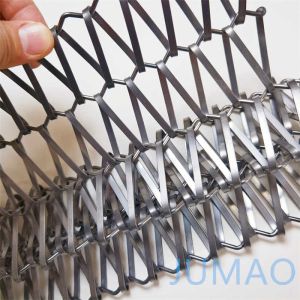 Chrome Finished Decorative Wire Grille Steel Mesh Fabric