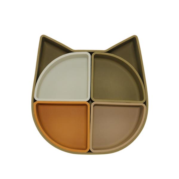 Buy Cat Face Style Silicone Section Plate With CE BSCI Certification at wholesale prices