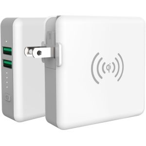 4 In 1 Plug 2 USB 5200mAh Travel Charger Power Bank