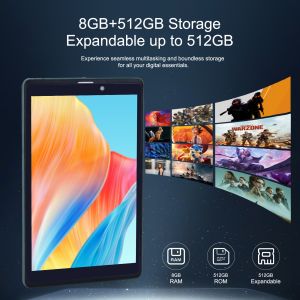 C idea Portable 8 Inch Android Tablet PC With Android 12 Quad Core CPU 8GB RAM