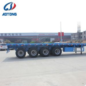 ISO9001 Certified 40ft 3-Axle Flatbed/Skeletal Container Trailer for Container