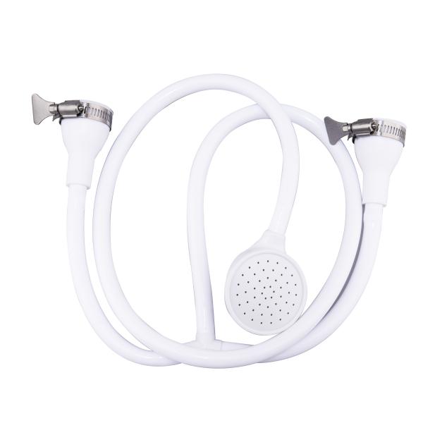 Buy White Shampoo Shower Hose , 20cm 1m Pets Rubber Shower Hose at wholesale prices