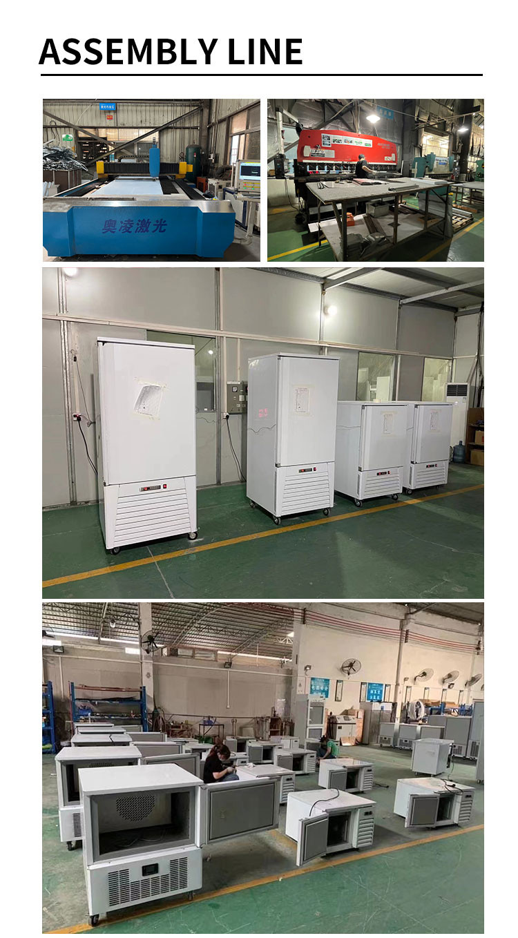5 Trays Automatic Cold Storage Blast Freezer Chiller Countertop Defrost