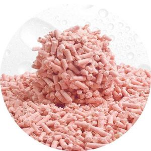 Peach Tofu Kitty Litter  Hard Clumping Odor Control Flushable Cat Potty Sand