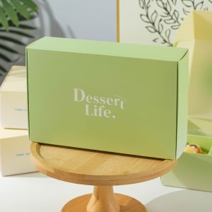 Snowflake Crisp Nougat Custom Paper Boxes Cookie Macaron Packaging Boxes