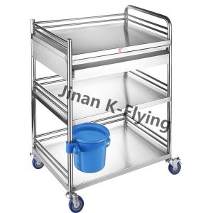 China 201 304 SS Three - Layer Treatment  Medical Trolley Cart on sale