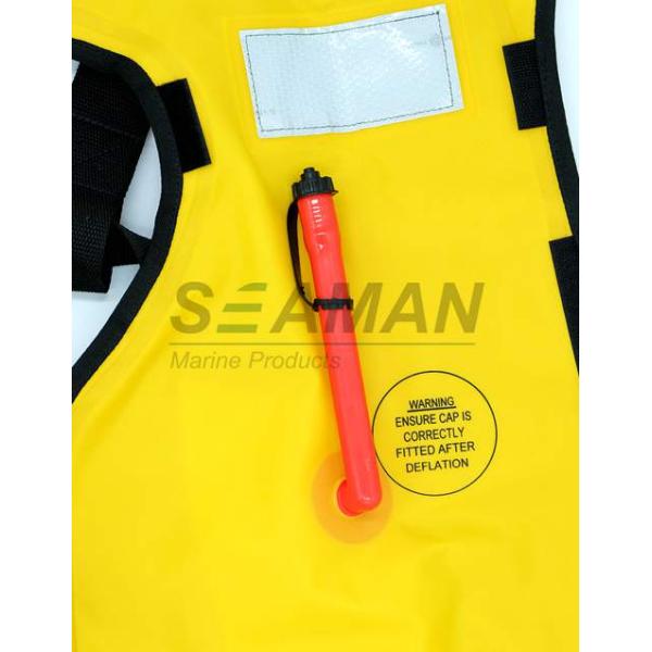 Boating Life Jacket Accessories / TPU Oral Inflation Tube With Cap & Inside Pressure Sensitive Valve
