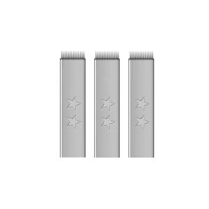 China 0.25mm 14F Double Stars Permanent Makeup Microblading Needles on sale