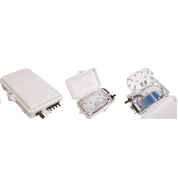 Plastic fiber optical distribution box,186X116X40mm,wall-mounted,IP65,4pcs