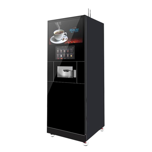 Buy Sheet Metal Tempered Glass Espresso Coffee Vending Machine With Payment System at wholesale prices