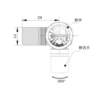 Electric Cabinet Latch Door Lock ToolBox Custom Polishing Surface