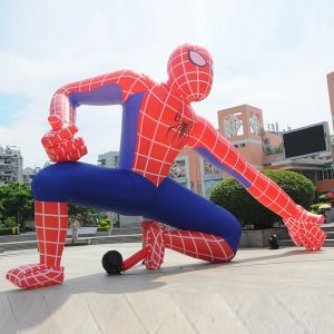 Promotional custom made pvc inflatable Spiderman big inflatable advertising