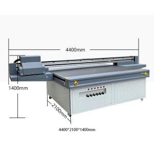 2500mm Large Format Uv Printer / Uv Flatbed Printer with Vivid CMYK+Light Color 8 Pass