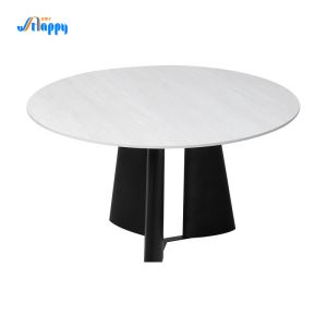 Quality 1200mm Dia Modern Round Kitchen Table Customized With Iron Base for sale