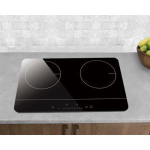 Metal Base 5200W Double Burner Induction Cooktop With Booster Function