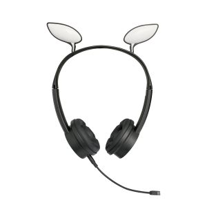 Cat-Ear Design With Led bluetooth Wireless Headphones For Children