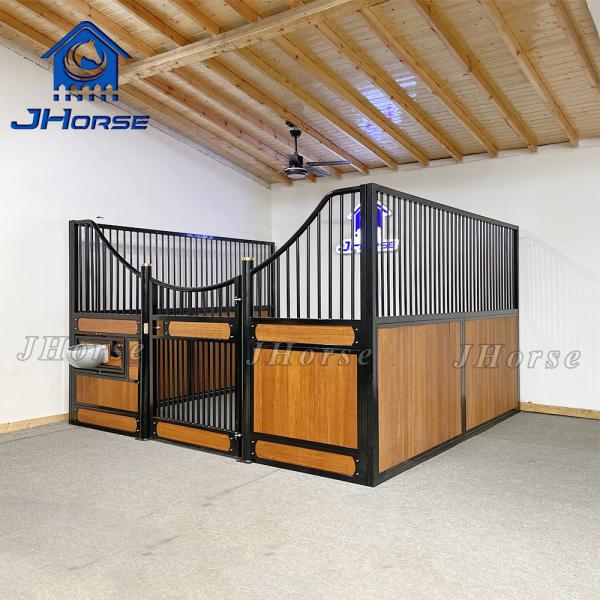 Buy Powder Coated Or Galvanized Horse Stall Fronts Easy To Install Strength Beautiful And Practical Bamboo Fillin Wood Type at wholesale prices