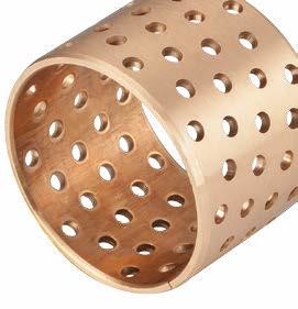 CuSn8, Cylindrical Wrapped Bronze Bearings