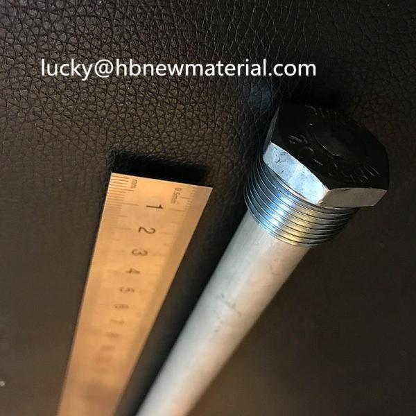 Buy Galvanized Steel Caps Water Heater Anode Rods with Magnesium Rods at wholesale prices