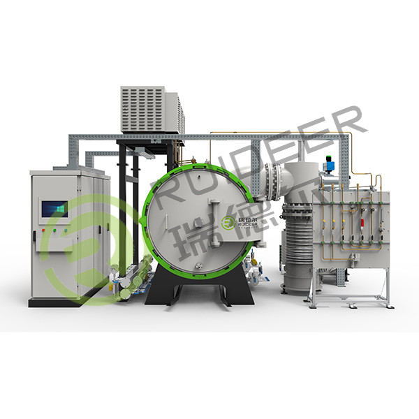 Buy 800-1300°C super high vacuum  and high temperature batch system brazing furnace for steel or copper materials at wholesale prices