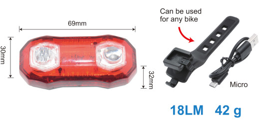 Buy Blinking Road Cycling Lights 720mAh Battery Ultra Brightness at wholesale prices