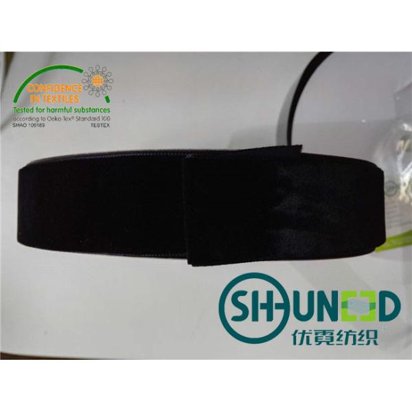 Elegant 100% Nylon Velvet Ribbon Tape With 38MM Signle Side , Velvet Tape