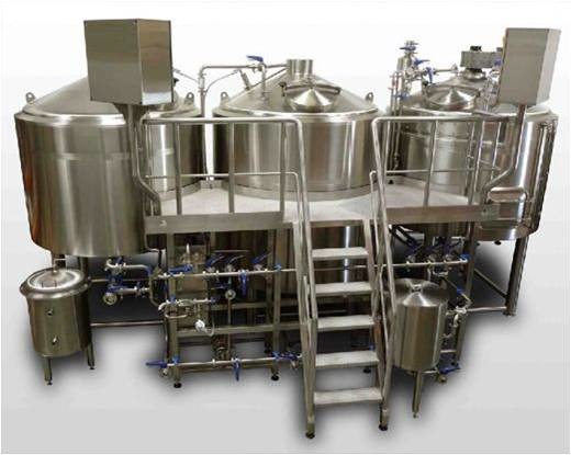 Buy 1500L Mirror Polished 3 Vessel Brewhouse With PLC Control at wholesale prices