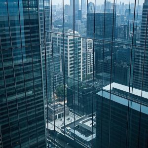 3mm-5mm Aluminium Frame Curtain Wall Sound Insulation 30DB-45DB