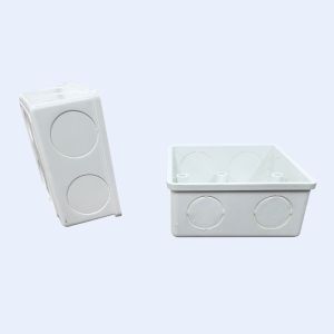Electrical Plastic Fireproof Wall Mounting PVC Junction Box 75x75Mm 74x74Mm
