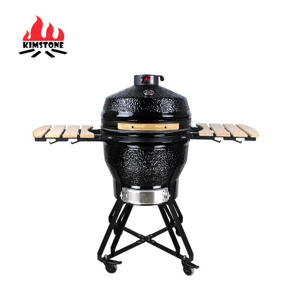 KIMSTONE 13 Zoll Kamado Grill Keramik Bbq Grill Mini Ceramic Smoker Kamado Ceramic Barbecue Grill