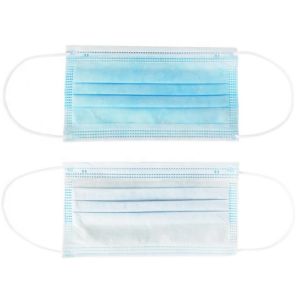 Pharmaceutical Grade Earloop Disposable Face Mask Elastic Earloop 17.5x9.5cm