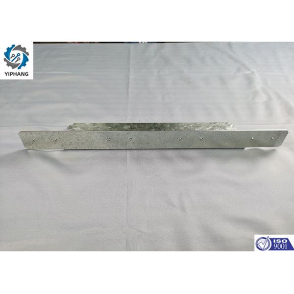 Galvanized Plate L Shaped Bracket Precision Sheet Metal Fabrication 12x4x5 Inch