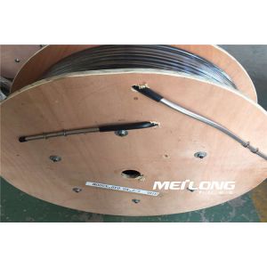 Durable Capillary Coiled Tubing Encapsulated Control Line PVC Coated Smooth