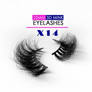 Reusable Natural Mink Eyelashes , 25mm False Lashes Glitter Eyelash Packaging