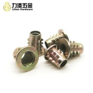Threaded Rivet Nut For Wood M10 Zinc Plated Woodproof Thorn Insert