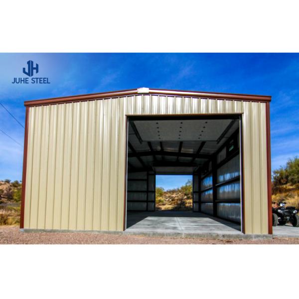 Easy Assemble Prefab Metal Steel Structure Car Garage with Solid H-shape Steel Beam