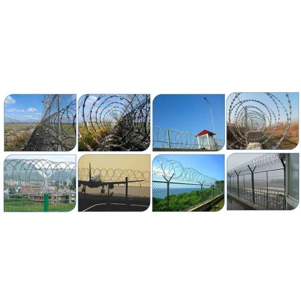 application of razor wire