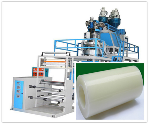 Double Layer PP Polypropylene Plastic Film Blowing Machine , Extrusion Blowing
