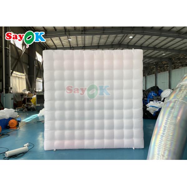 Wholesale White Inflatable LED Photo Booth Portable Inflatable Square Single Door Photo Booth