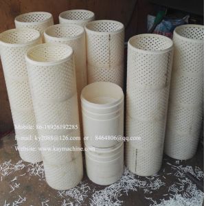 White PP mesh plate, plastic PTFE mesh plate cartridge sieve strainer mesh China