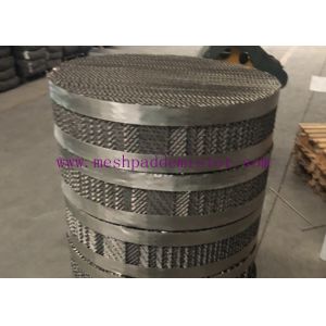 SuS316L 0.15mm Plate 200mm Height 1.5T Distillation Packing