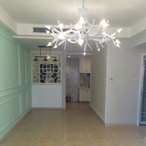 White faux antler chandelier lighting Pendant Lamp (WH-AC-20)