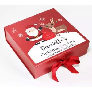 Cardboard Christmas Eve Sweet Box Gravure Printing Custom Logo