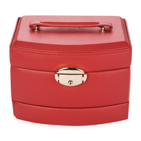 New come luxury empty jewellery box suppliers PU leather jewelry storage box