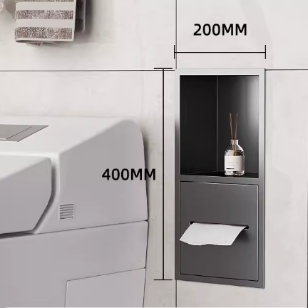 Toilet Tissue Wall Niche Insert Built-in Bathroom Cabinets for Anti-Rust Shower Niche