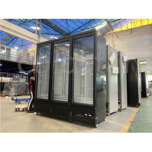 3 Doors Upright Freezer For Ice Cream Display