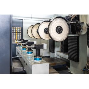 Four Working Stations CNC Automatic Polishing Machine For Brass Or Zinc Handle