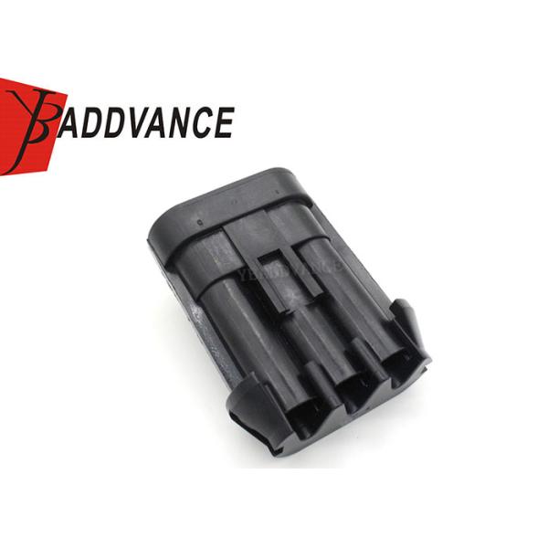Male Black 630 Series 3 Pole Wire Harness Auto Connector 46 AMPS 15358681 12124686