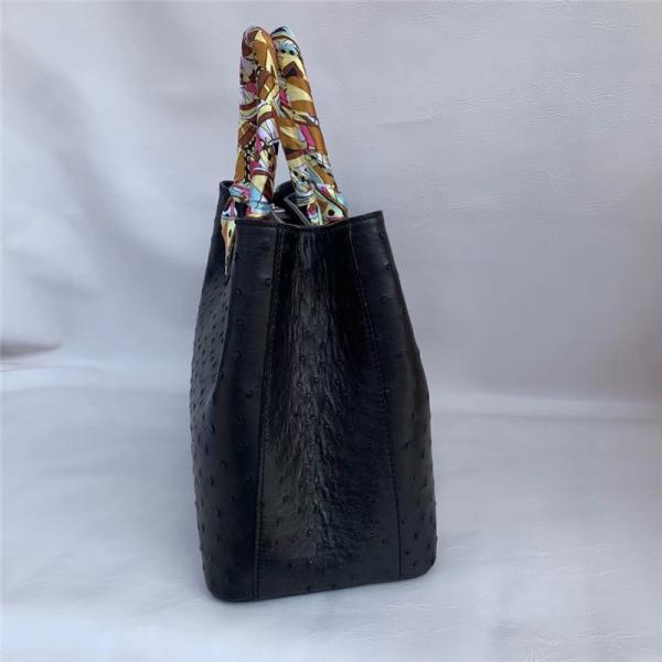 Authentic Real True Ostrich Skin Women Totes Female Handbag Genuine Exotic Leather Lady Working Purse Large Shoulder Bag