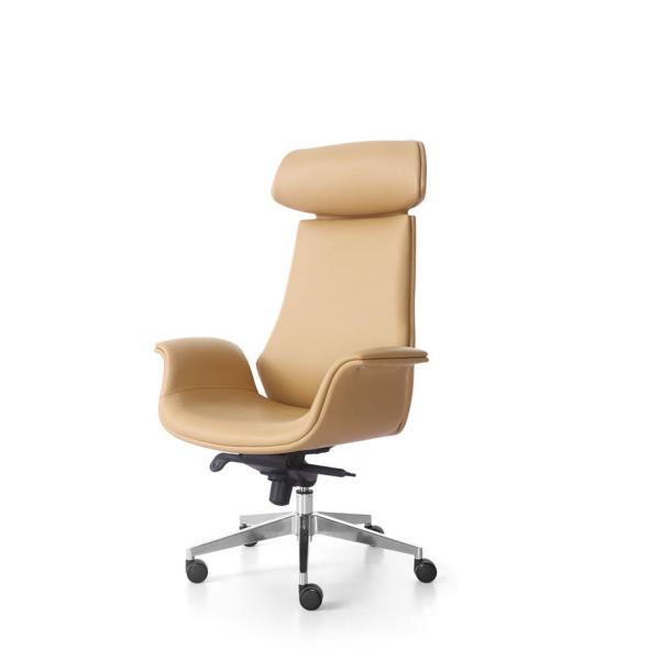 ODM Leather Executive Desk Chair Centre Tilt Mechanism